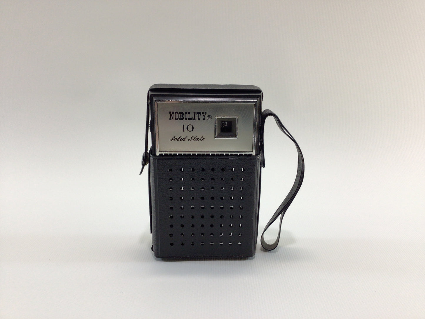 Vintage 6 Transistor Pocket AM Radio Nobility 10 Solid State Model 104NS Analog Audio Electronics - Nonworking Parts Repair Display