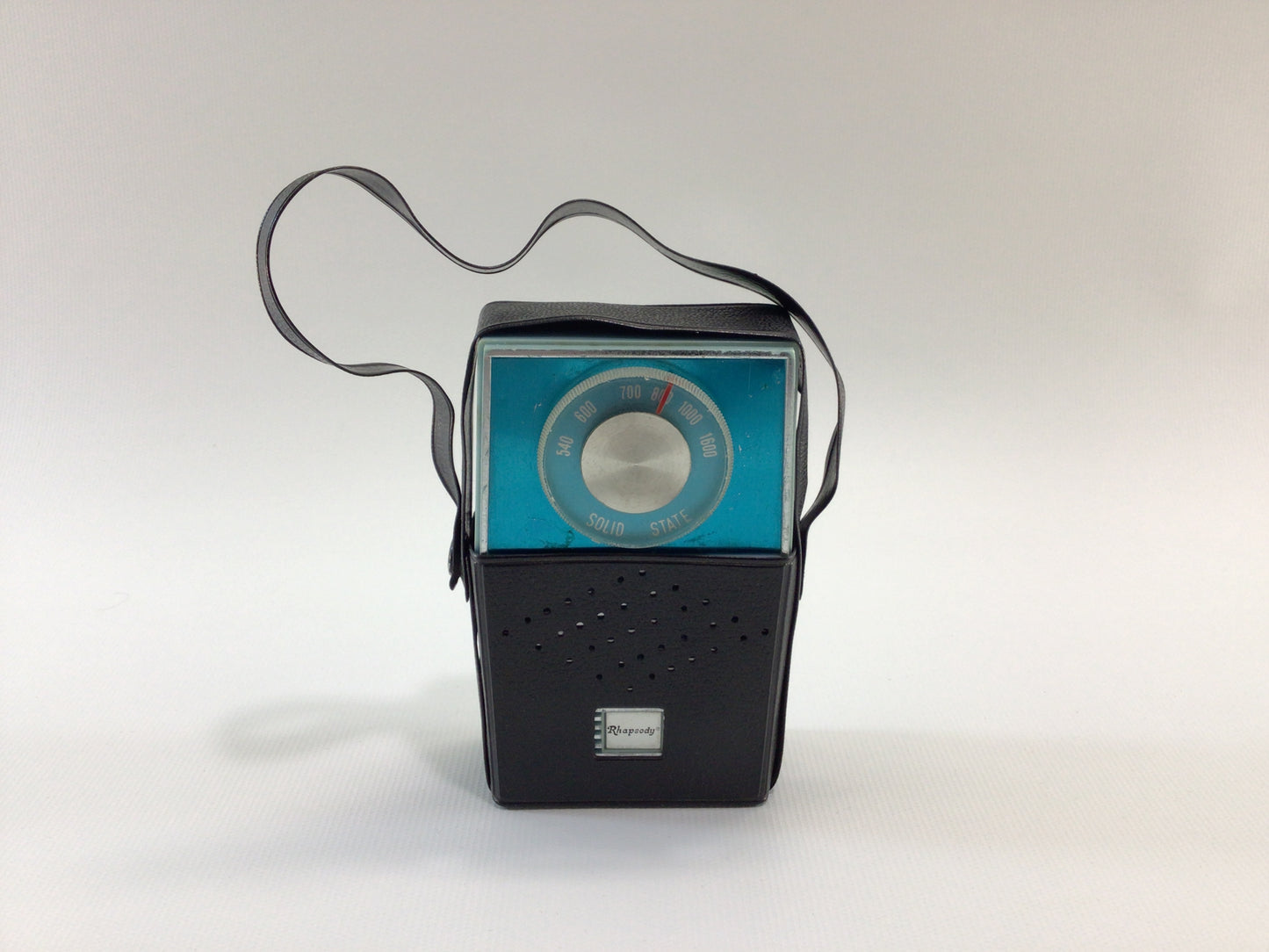 Vintage 6 Transistor Pocket AM Radio Rhapsody Solid State Analog Audio Electronics - Nonworking Parts Repair Display