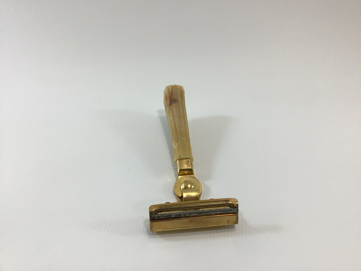Schick Injector Razor Butterscotch Bakelite Handle Mid Century 1940's Shaving Collectible