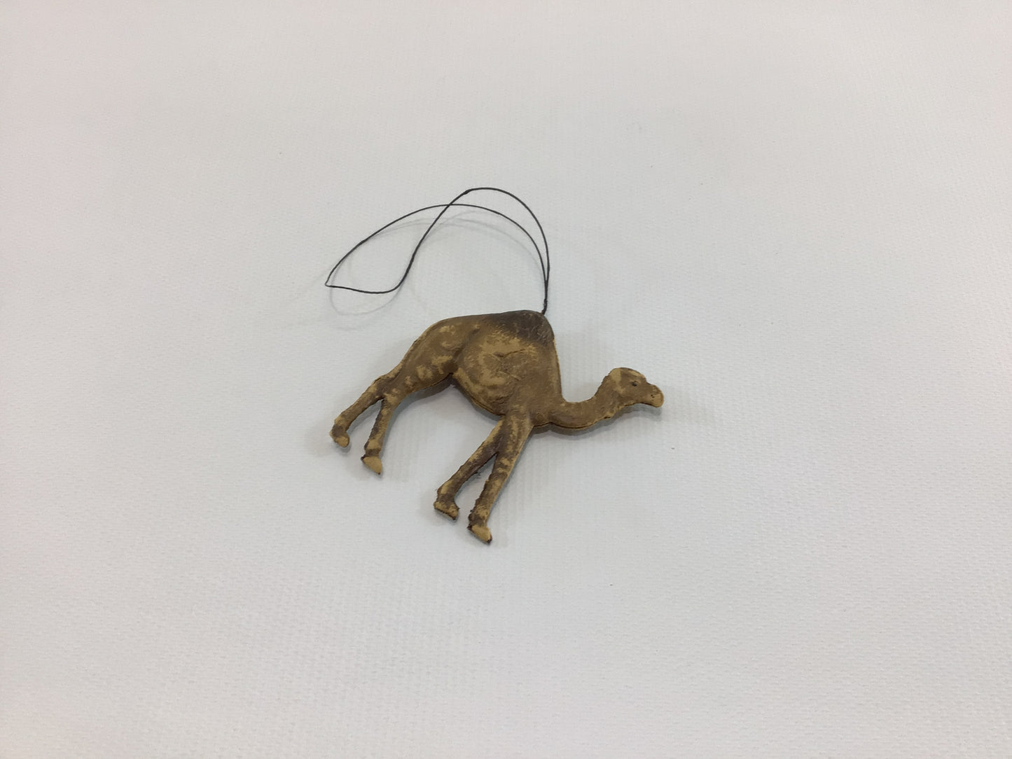 Camel Dresden Christmas Tree Ornament German Scrap Antique Die-cut Embossed Paper Holiday Decor