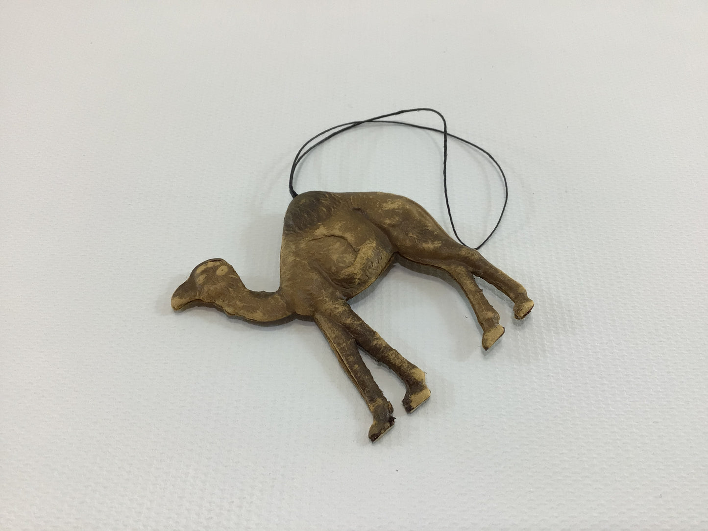 Camel Dresden Christmas Tree Ornament German Scrap Antique Die-cut Embossed Paper Holiday Decor