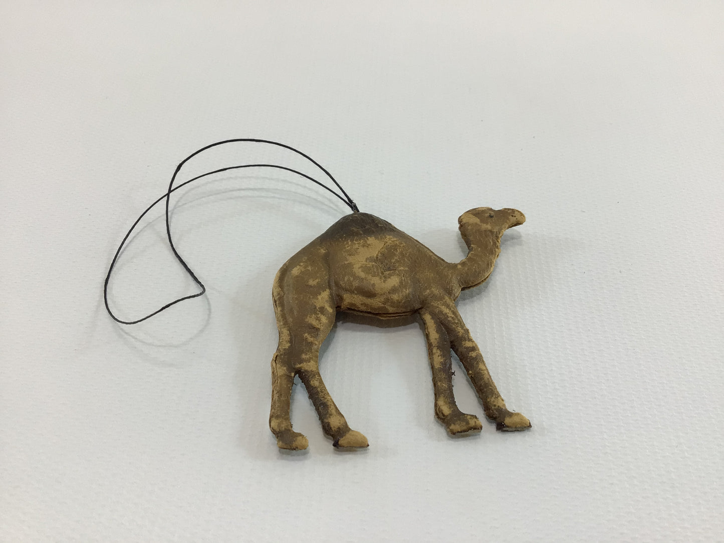 Camel Dresden Christmas Tree Ornament German Scrap Antique Die-cut Embossed Paper Holiday Decor