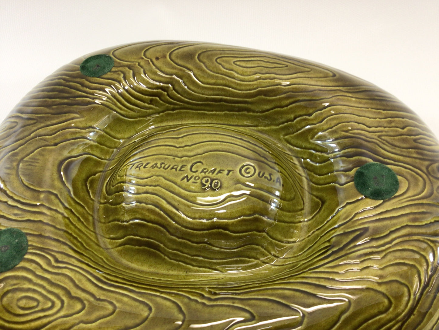 Treasure Craft Pineapple Chip and Dip Ceramic Party Snack Dish