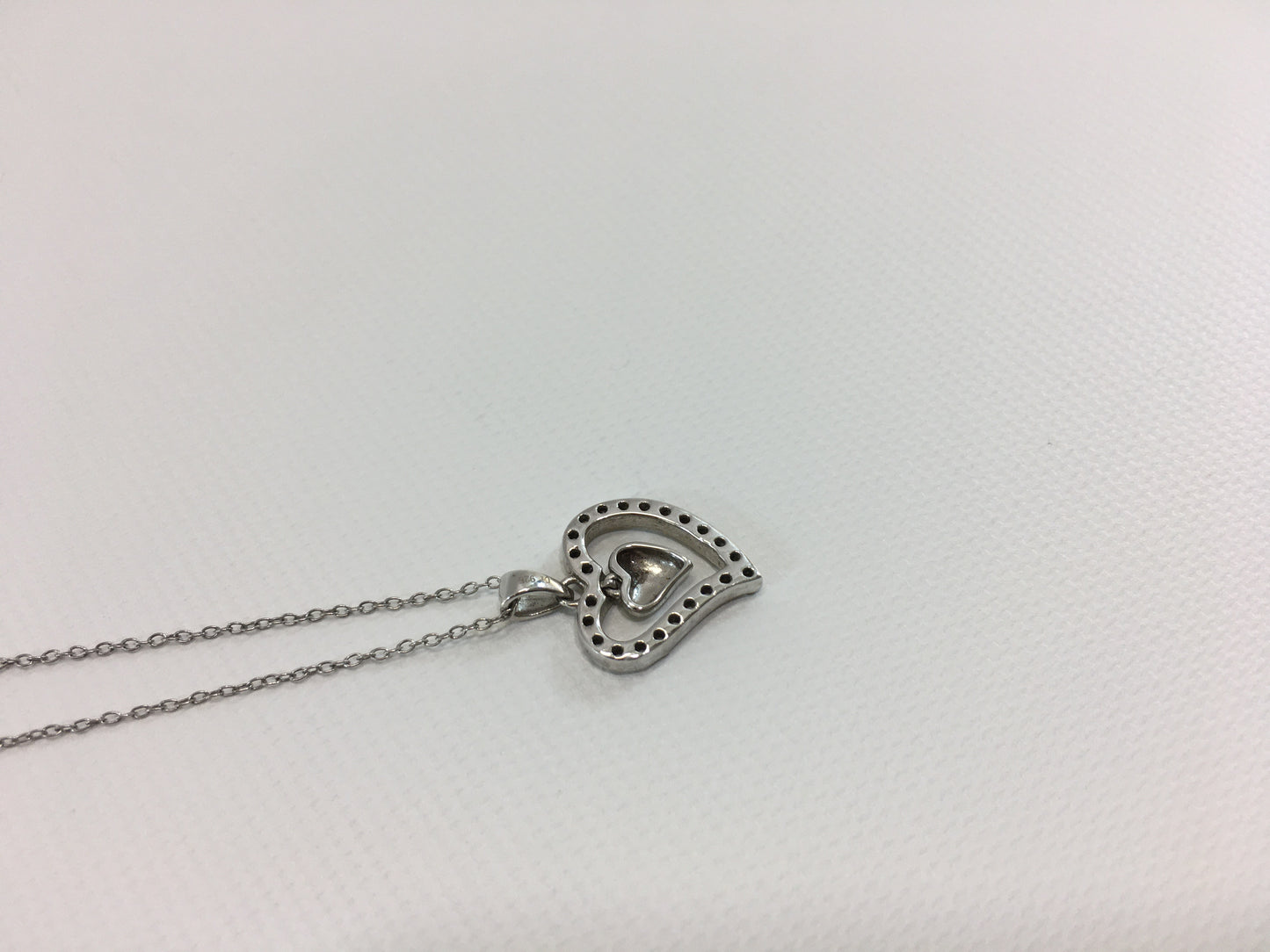 Heart Pendant Sterling Silver 925 Plated Necklace