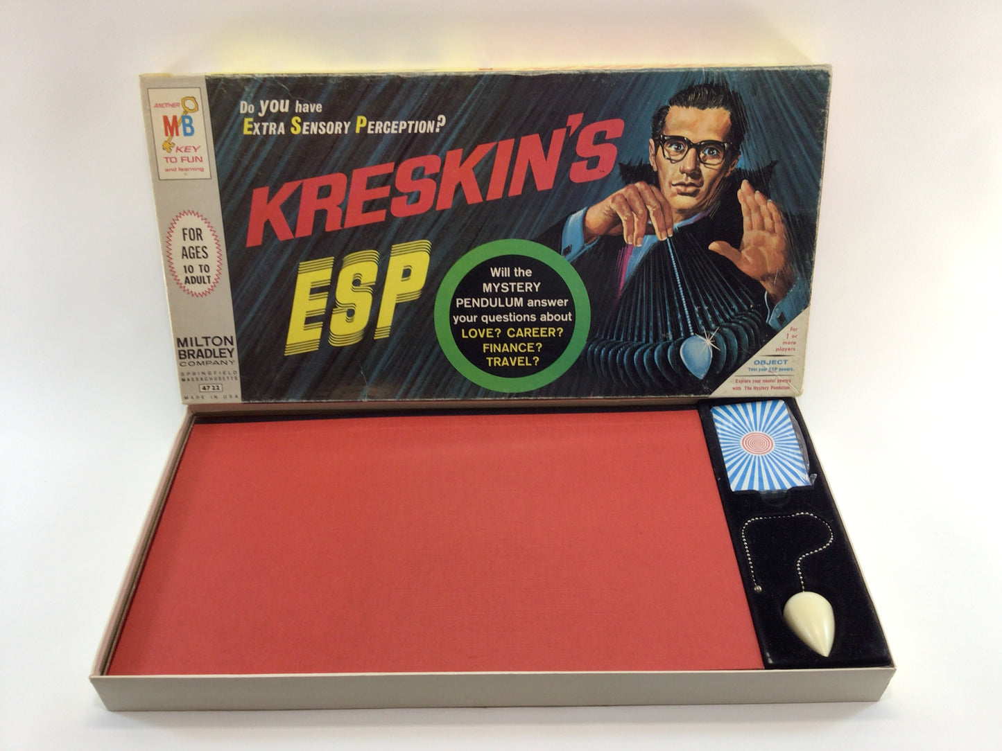 Kreskin's ESP 1966 Milton Bradley Vintage Board Game - Complete