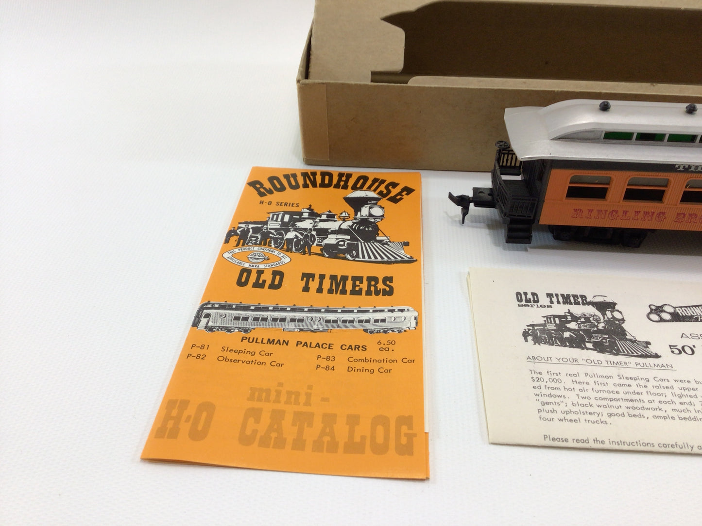 Model Railroad HO Scale 50' Pullman Ringling Brothers Business Car Vintage Roadhouse Products