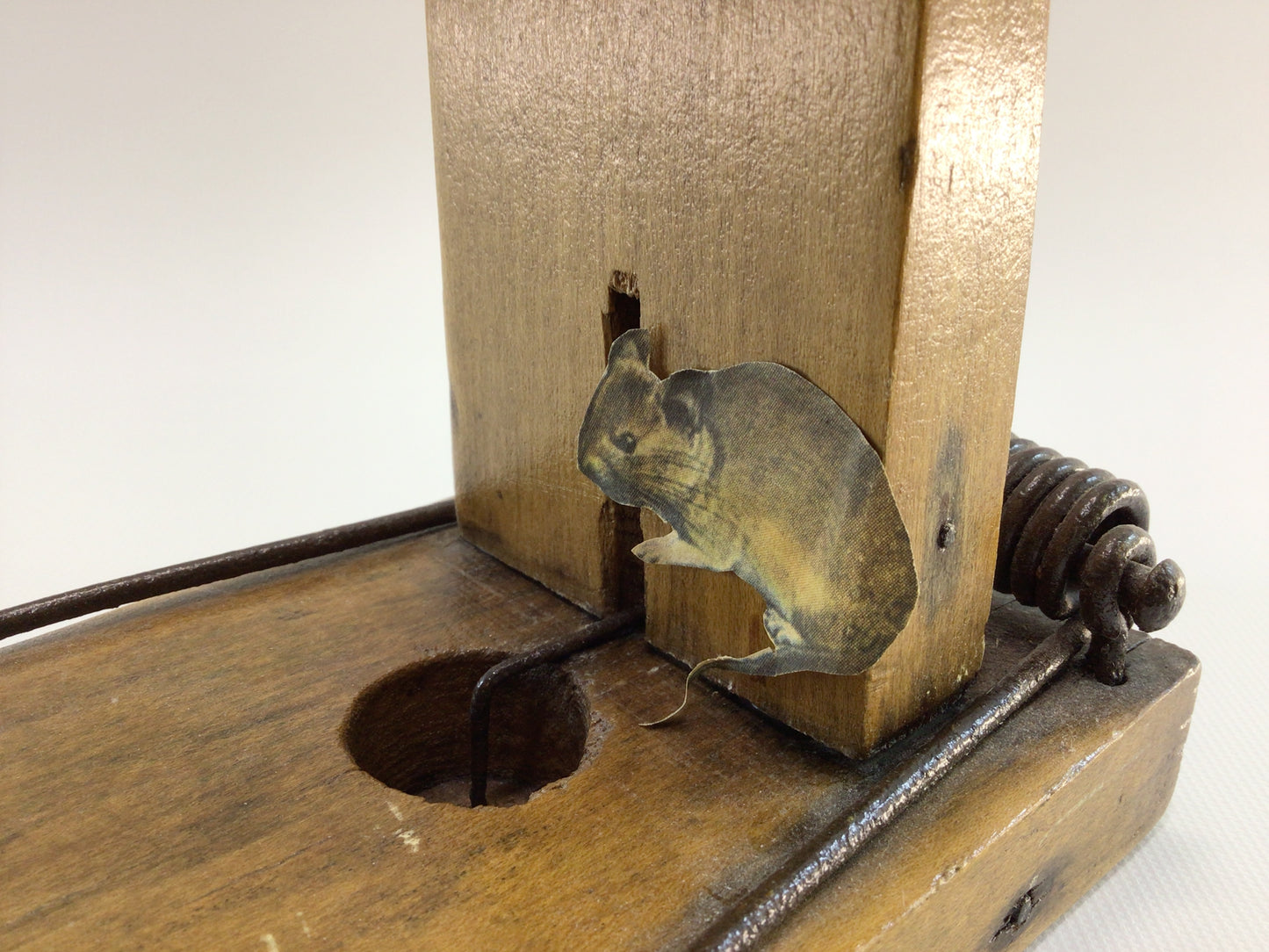 Rat Trap Antique Wooden Rustic Farm Barnyard Tool Gadget
