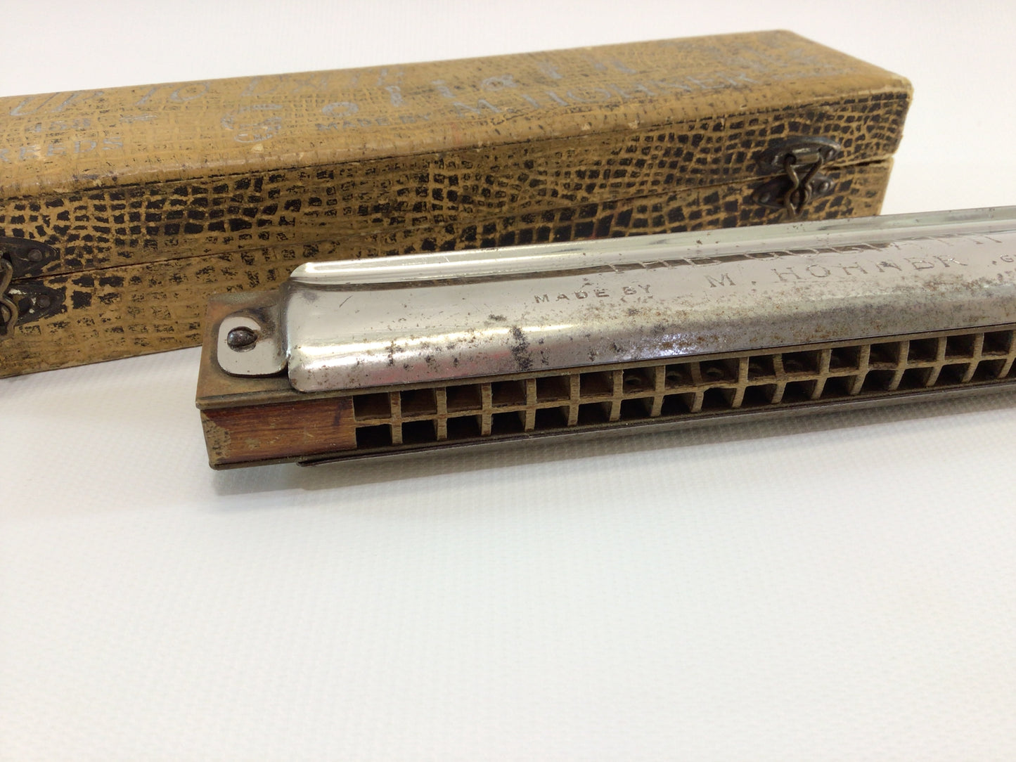 Hohner Goliath Harmonica 48 Reed C No 453 Antique 19th Century Reeded Instrument