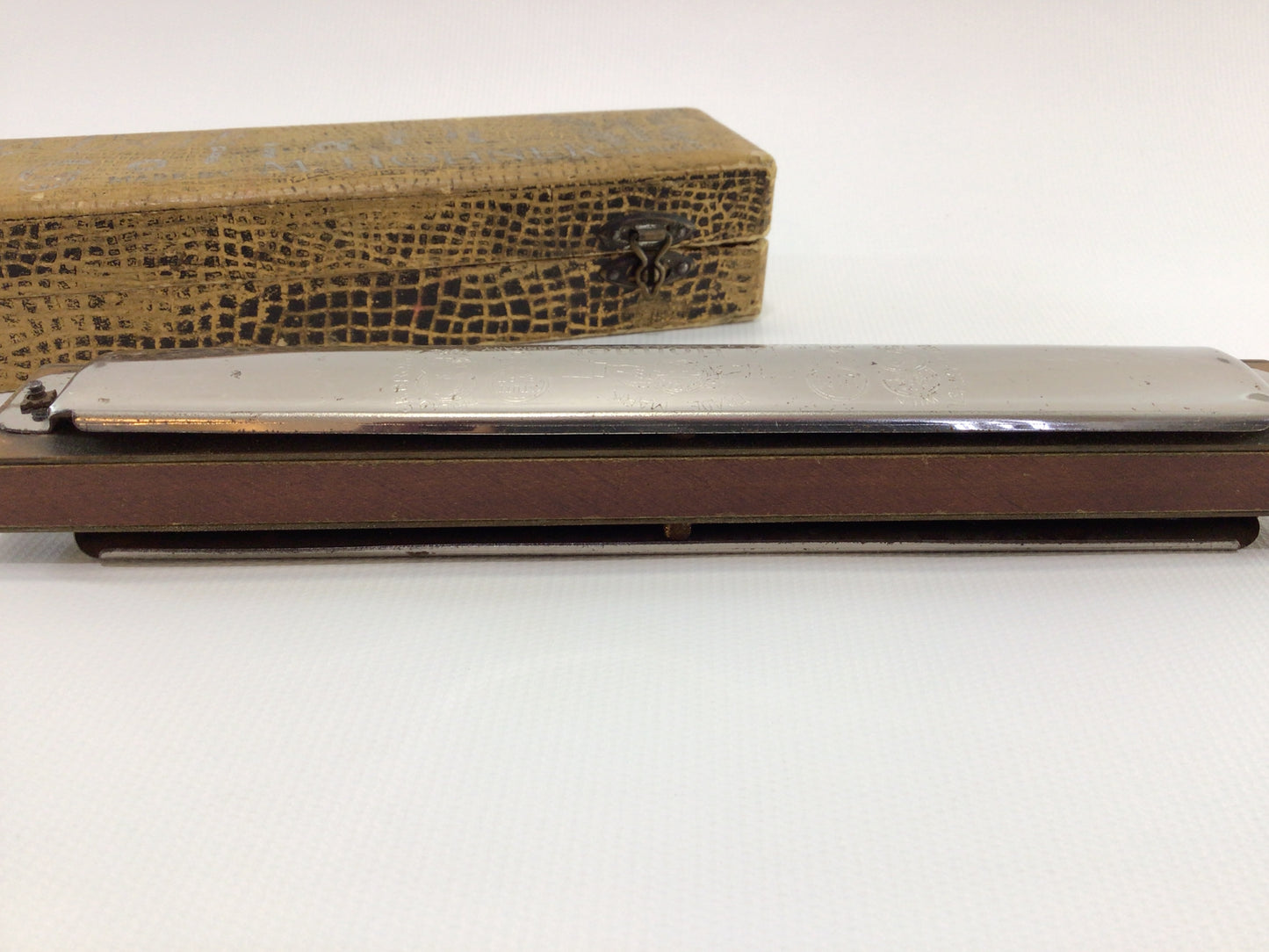 Hohner Goliath Harmonica 48 Reed C No 453 Antique 19th Century Reeded Instrument