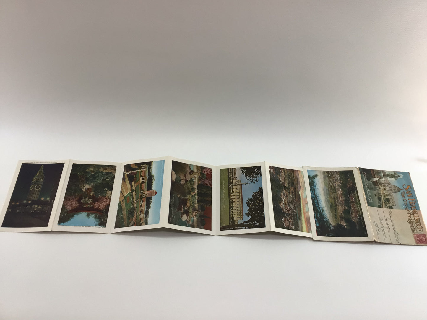 Foldout Souvenir Postcard San Francisco City of Progress Vintage 1930's Vacation Travel Ephemera