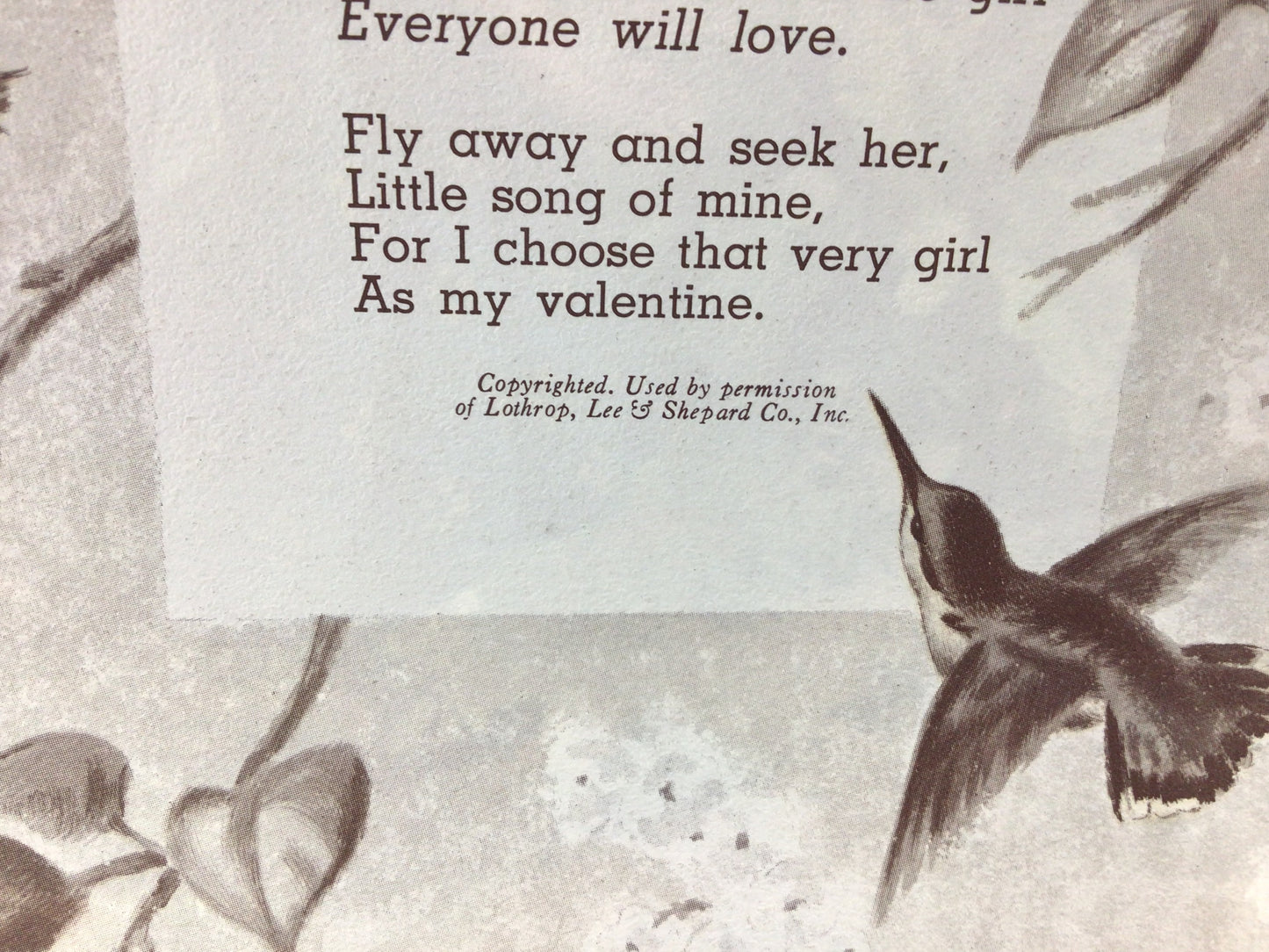The Lovable Child Poem Color Illustration Vintage Ephemera