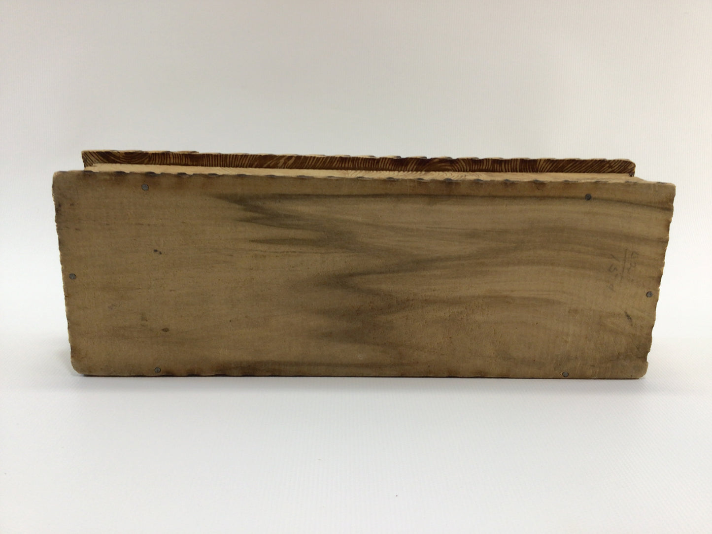 Antique Flemish Art Pyrography Cedar Glove Box Poinsettia Motif Rustic Home Decor Trinket Jewelry Storage Container
