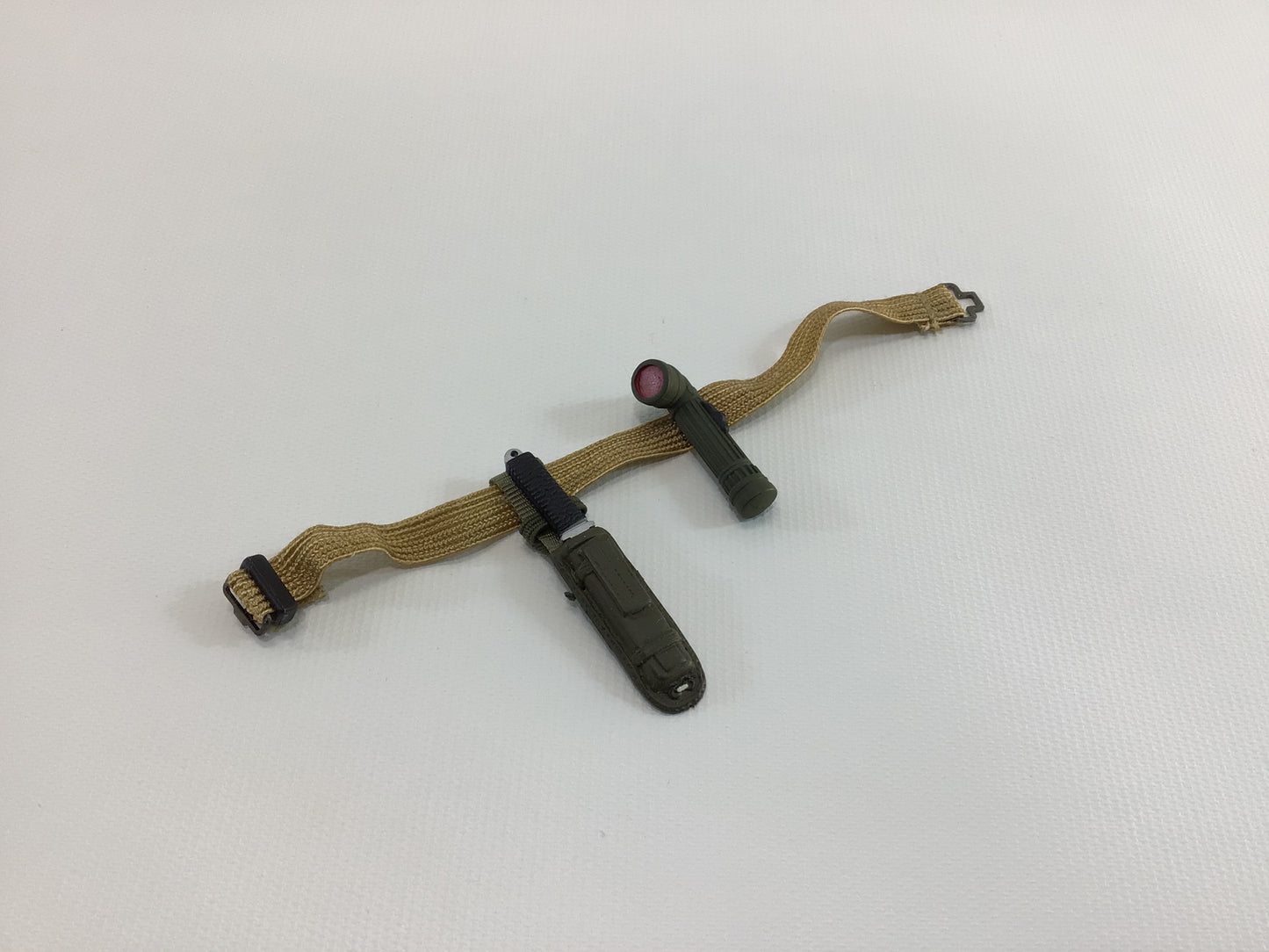 GI Joe Survival Knife Signal Light and Belt Classic Collection Hasbro 12" Modern Action Soldier Vintage Toy Replacement Part