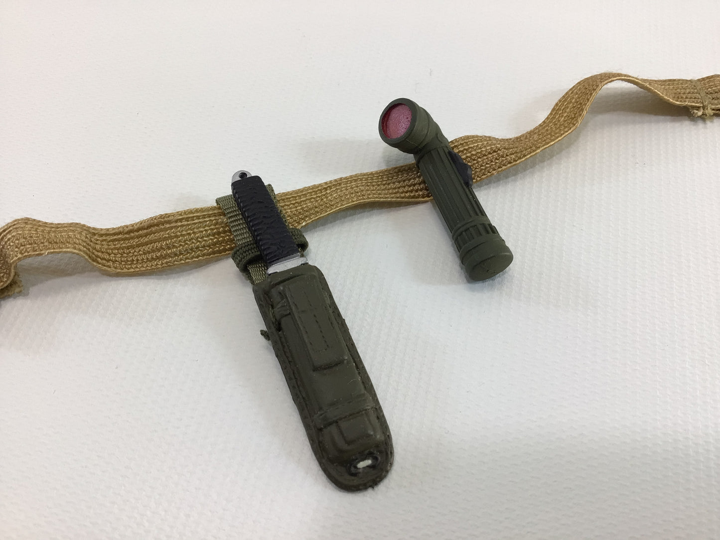 GI Joe Survival Knife Signal Light and Belt Classic Collection Hasbro 12" Modern Action Soldier Vintage Toy Replacement Part