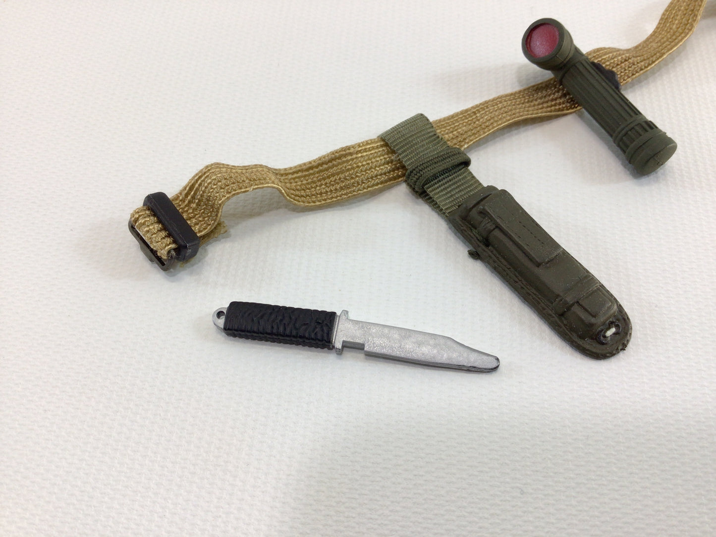GI Joe Survival Knife Signal Light and Belt Classic Collection Hasbro 12" Modern Action Soldier Vintage Toy Replacement Part