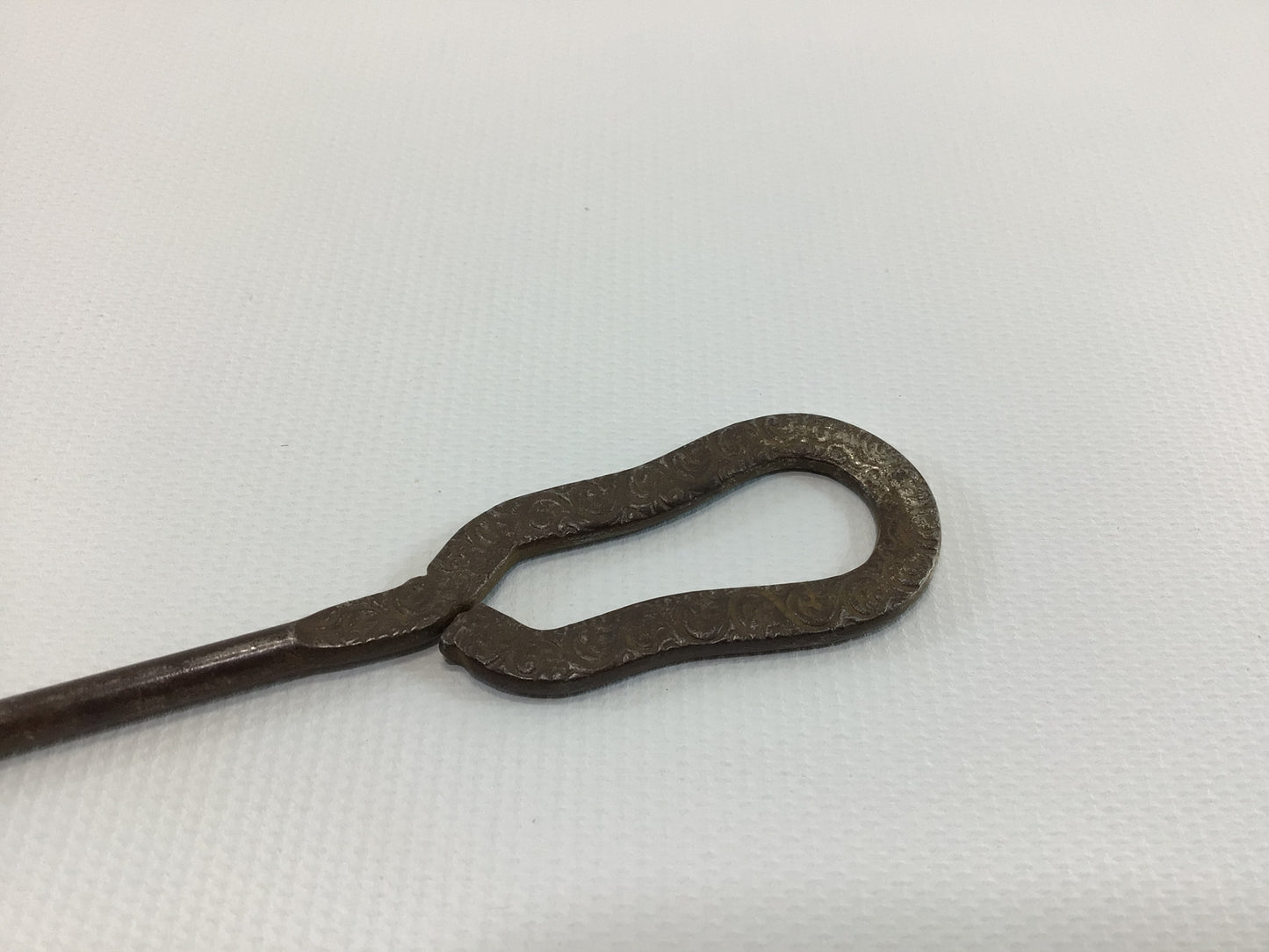 Button Hook Merritt & Tompkins Pontiac Antique Advertising Collectible Edwardian Hand Tool Gadget for Shoes Gloves Corsets