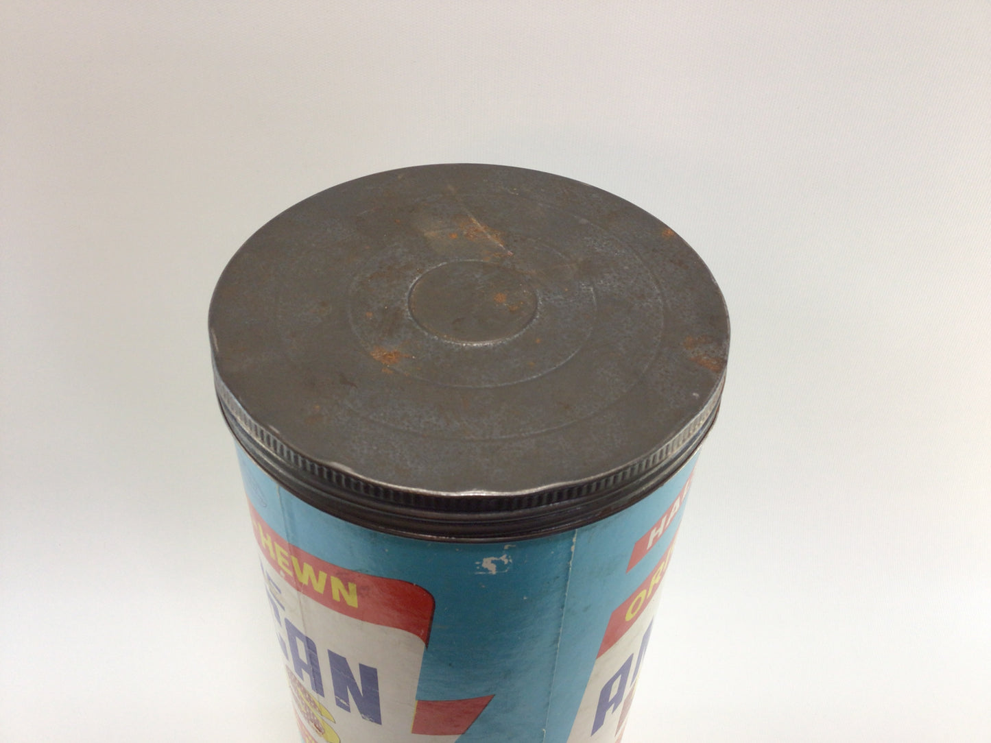 Toy American Logs Empty Canister Vintage Building Toys Storage Container Ephemera