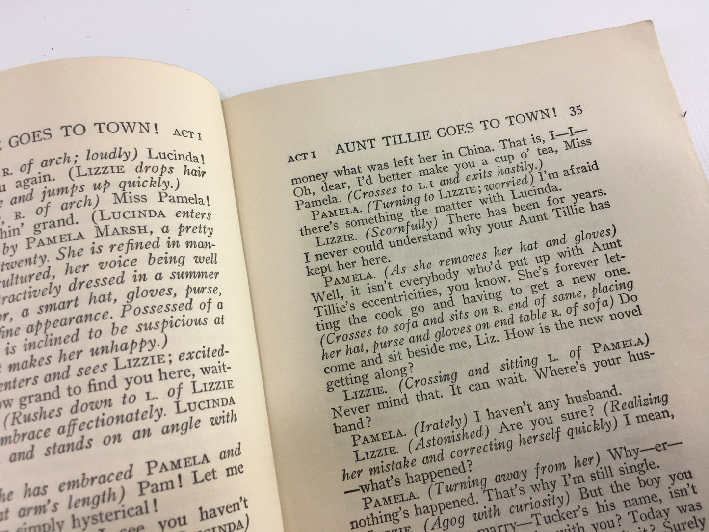 Play Scripts Books Aunt Tillie Goes To Town Good Night Ladies Vintage High School Collage Stage Plays Books Paperback Vintage Comedy