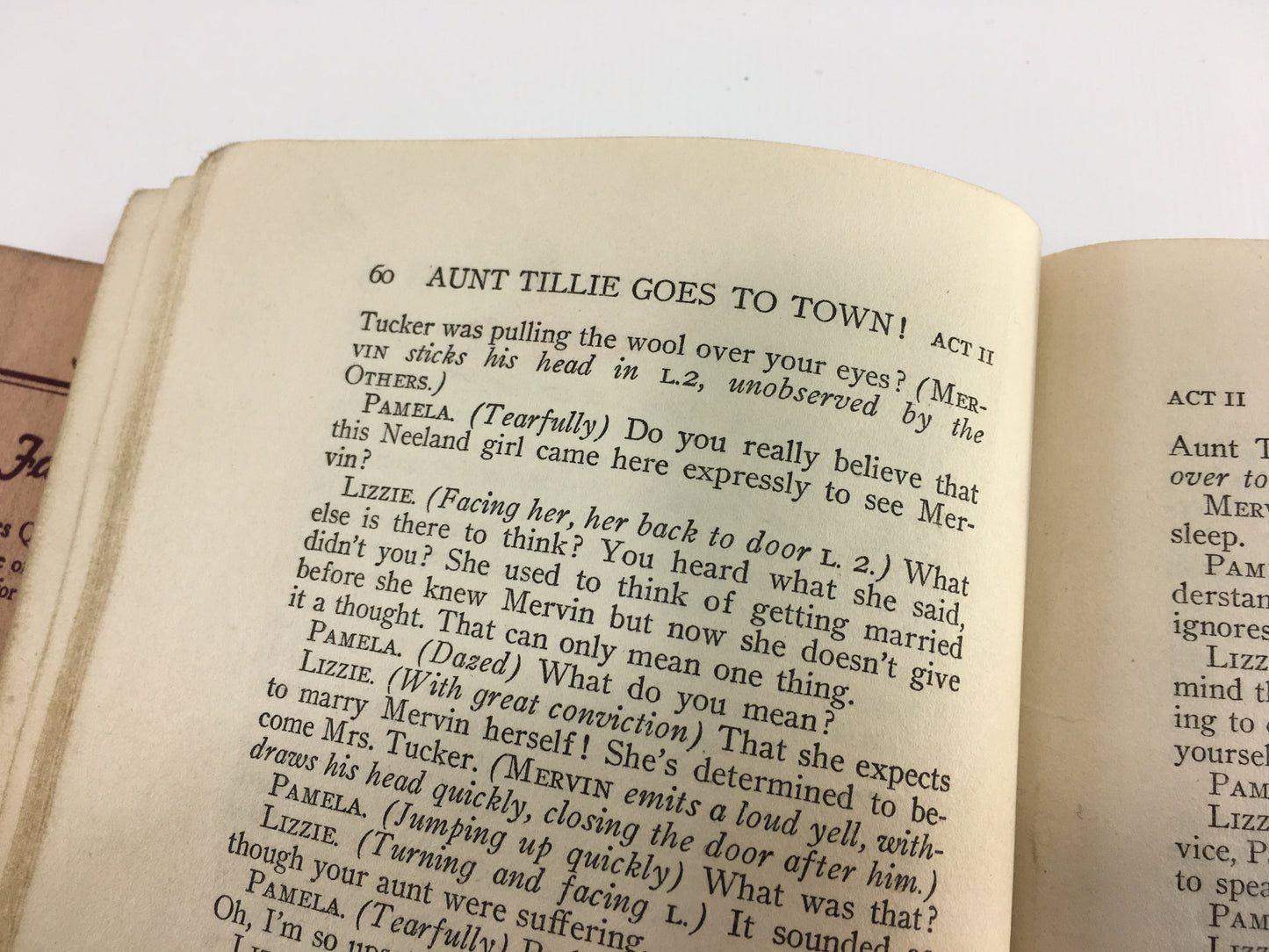 Play Scripts Books Aunt Tillie Goes To Town Good Night Ladies Vintage High School Collage Stage Plays Books Paperback Vintage Comedy