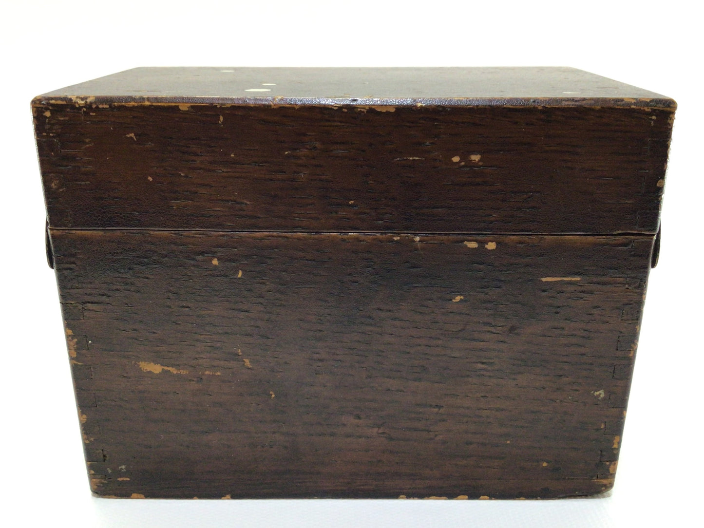 Vintage Wooden Recipe Box Primitive Country Kitchen Decor with Assortment of Old Handwritten Recipes
