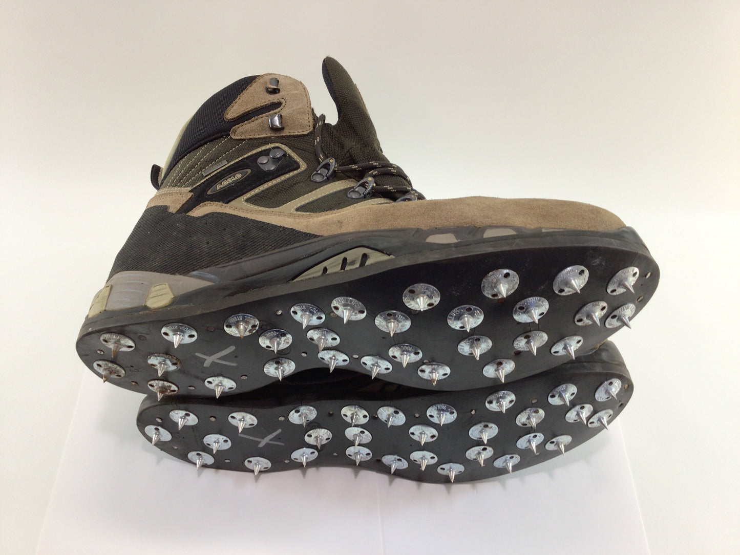 ASOLO Gore Tex Thermal Spiked Ice Fishing Hiking Boots P Matic GTX Mens US Size 14