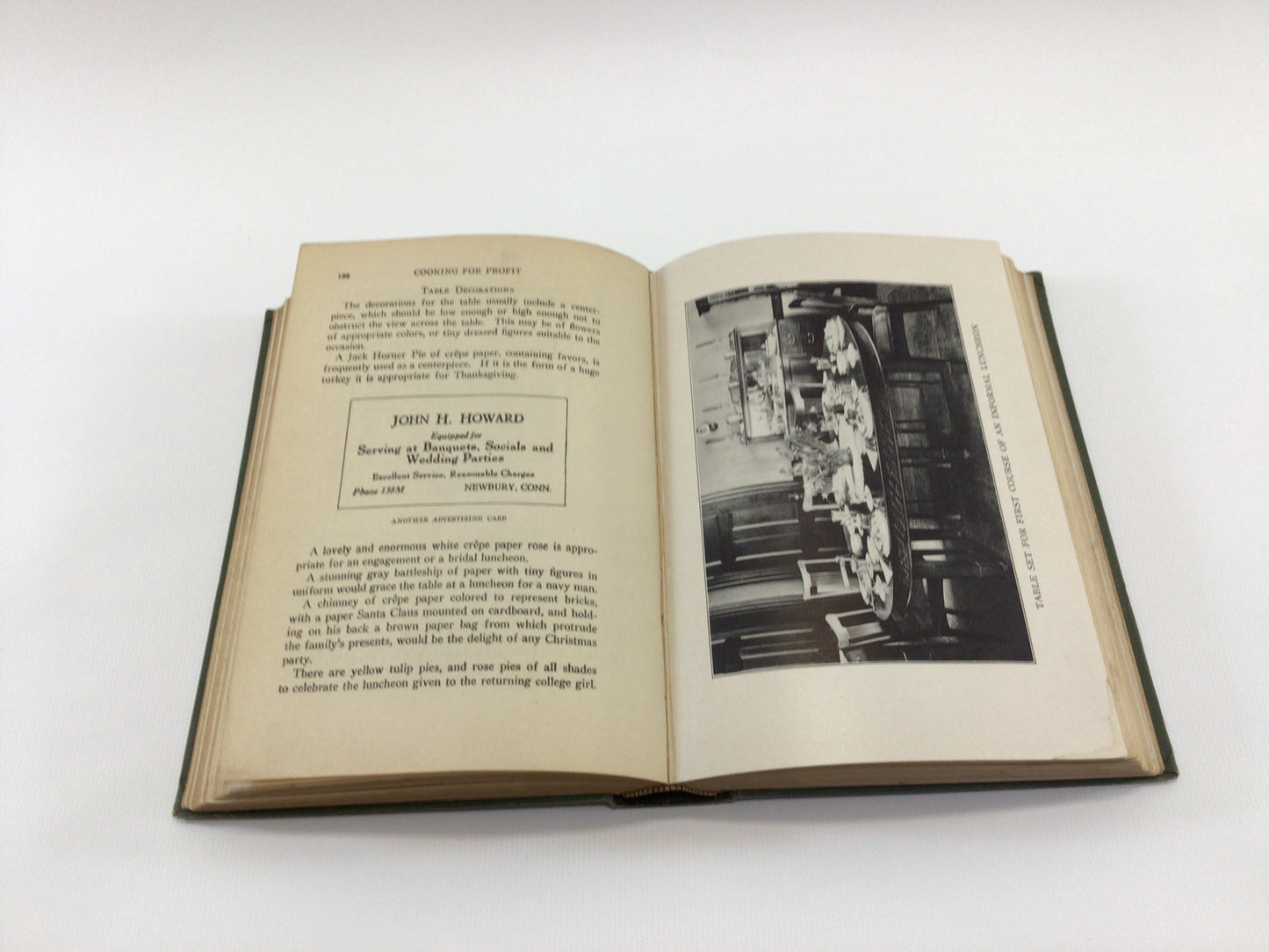 Antique Cookbook Cooking for Profit from School of Home Economics by Alice Bradley Revised 1925 Edition