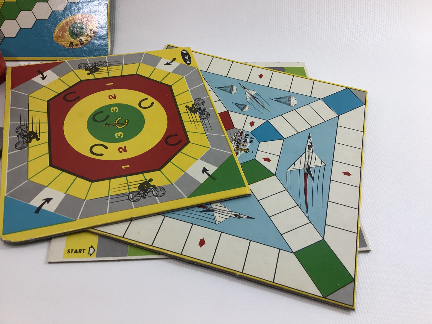 Transogram Board Game Pieces Lot Vintage 1950s Family Fun Kitschy Toy Games