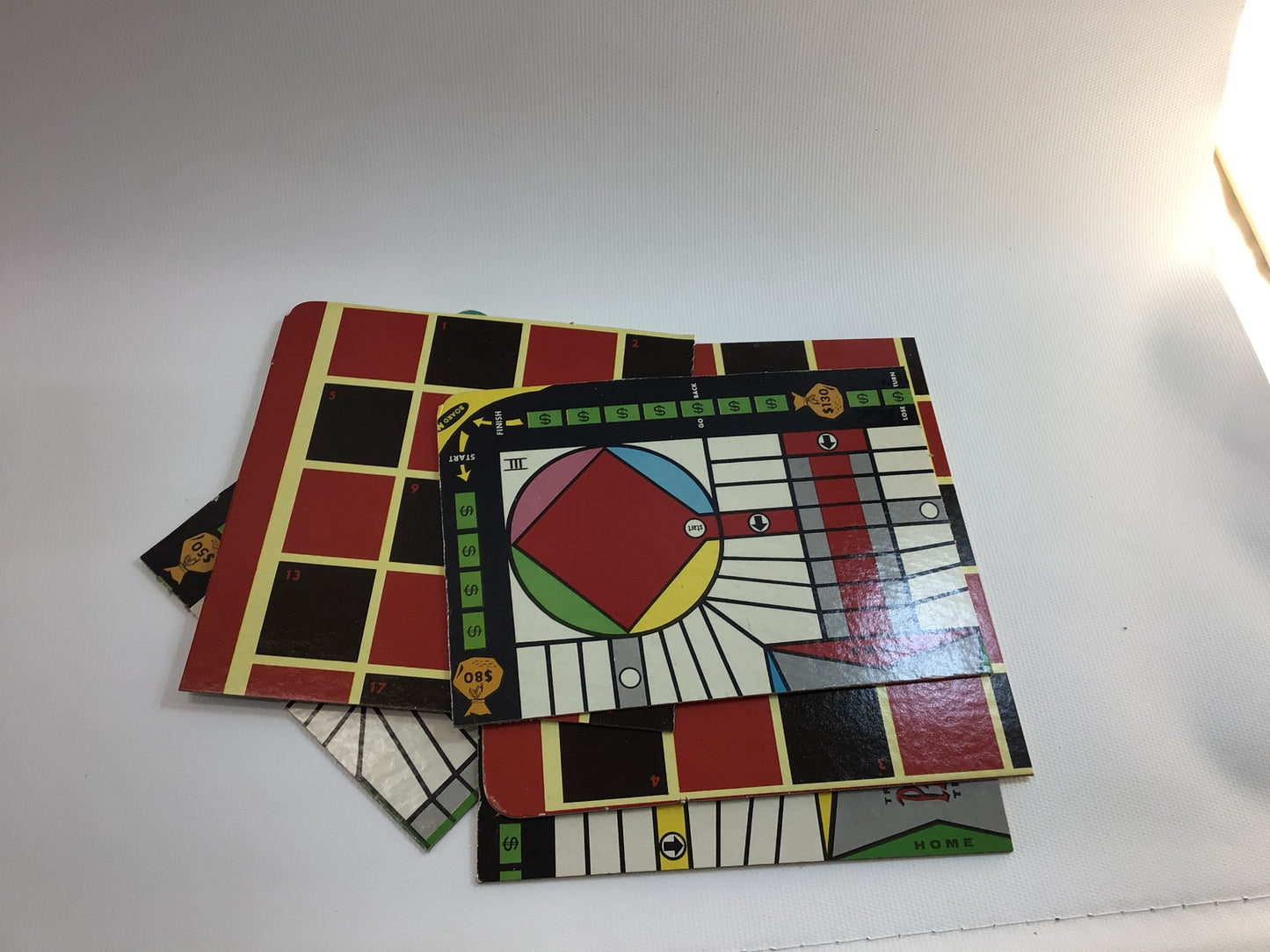 Transogram Board Game Pieces Lot Vintage 1950s Family Fun Kitschy Toy Games