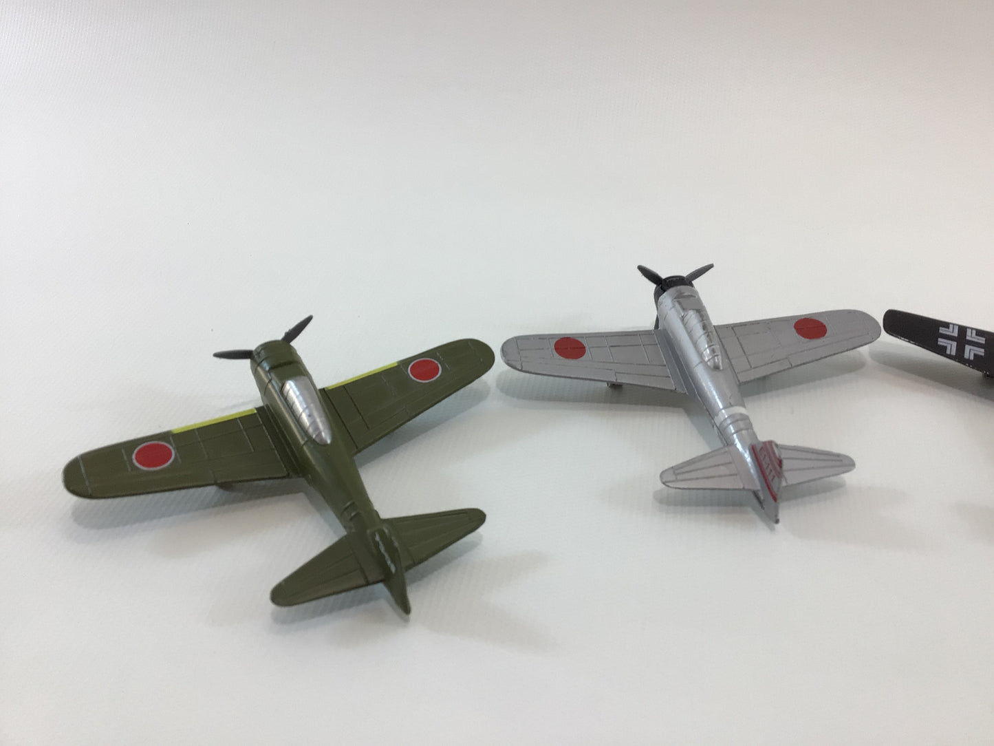Diecast Toy WWII Military Airplane Lot German and Japanese Fighter Planes