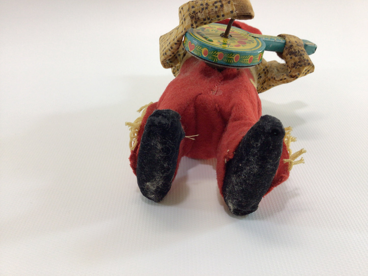 Banjo Bill Felt Cowboy Dress Vintage Made Japan Dancing Musical Wind Up Toy