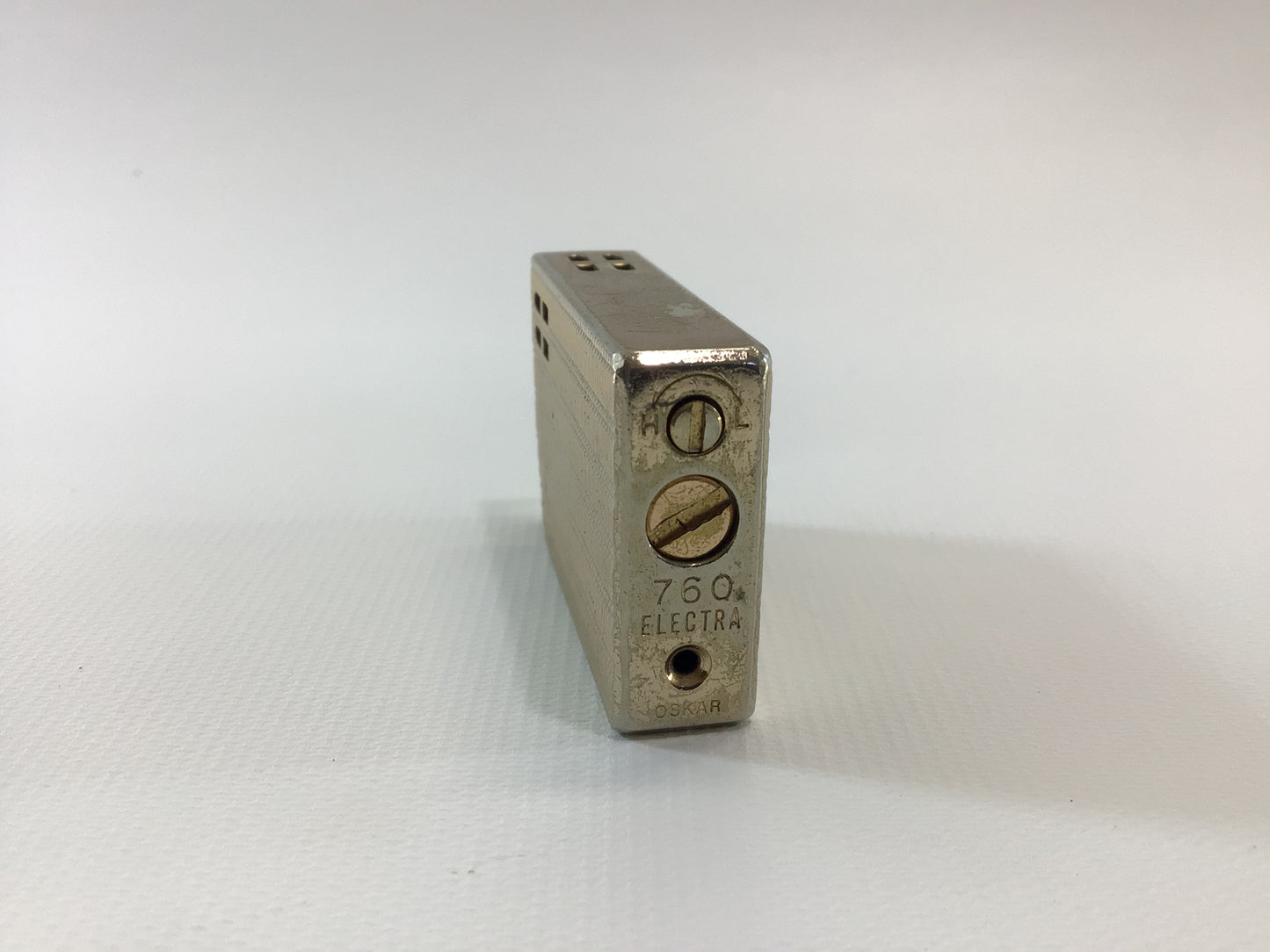 OSKAR Electra 760 Vintage Butane Cigarette Lighter Gold Finish