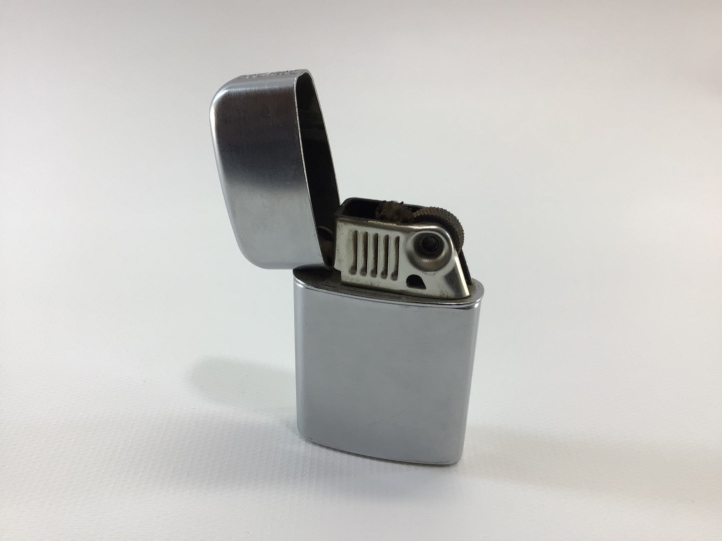 Ronson Super Windlite Vintage Fluid Cigar Cigarette Lighter Brushed Chrome Finish
