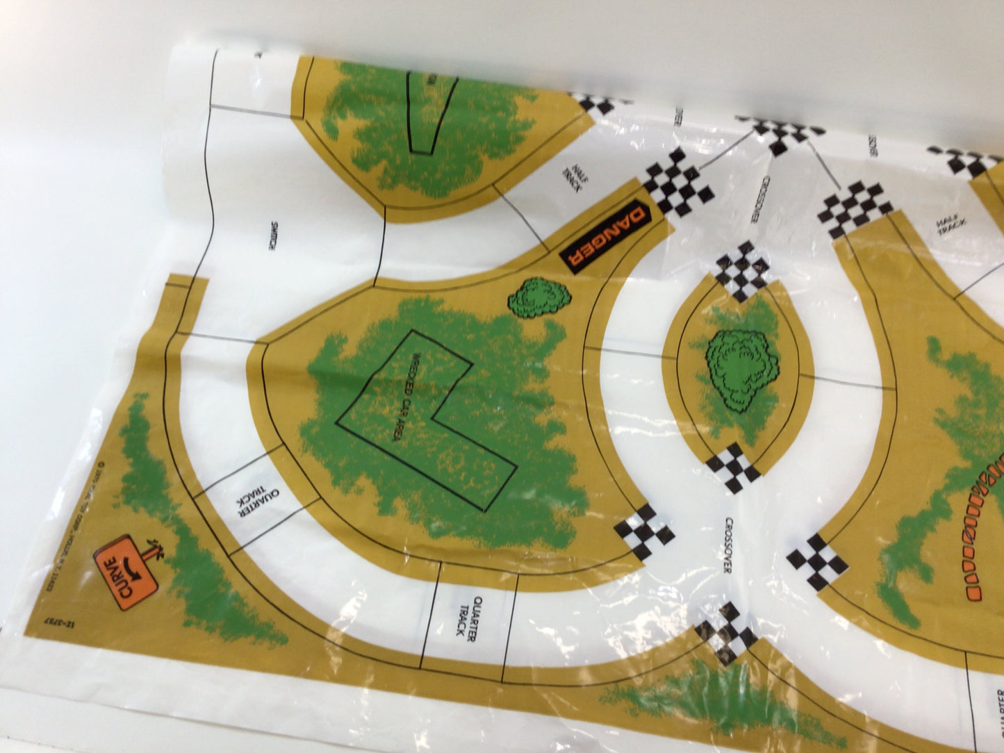 Ideal Jalopy Show Down Play Mat Vintage Toy Slot Car Track Replacement Parts Pieces