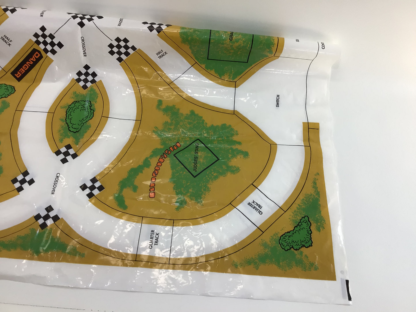 Ideal Jalopy Show Down Play Mat Vintage Toy Slot Car Track Replacement Parts Pieces