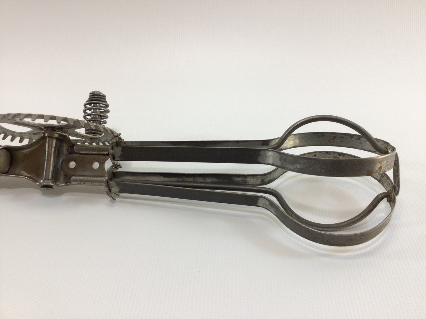 Red Wood Handle Egg Beater Made in USA Pat 1923 A&J Antique Country Kitchen Farmhouse Decor