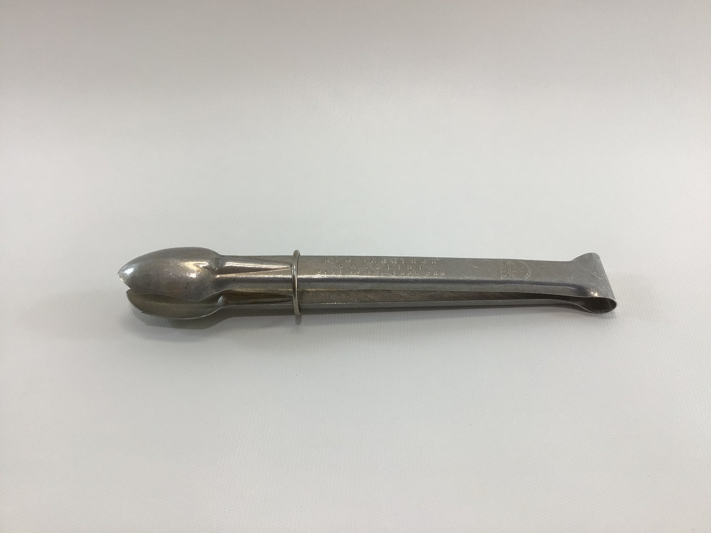 Aluminum Ice Tongs Vintage Marathon Gas Station Advertising Premium Giveaway
