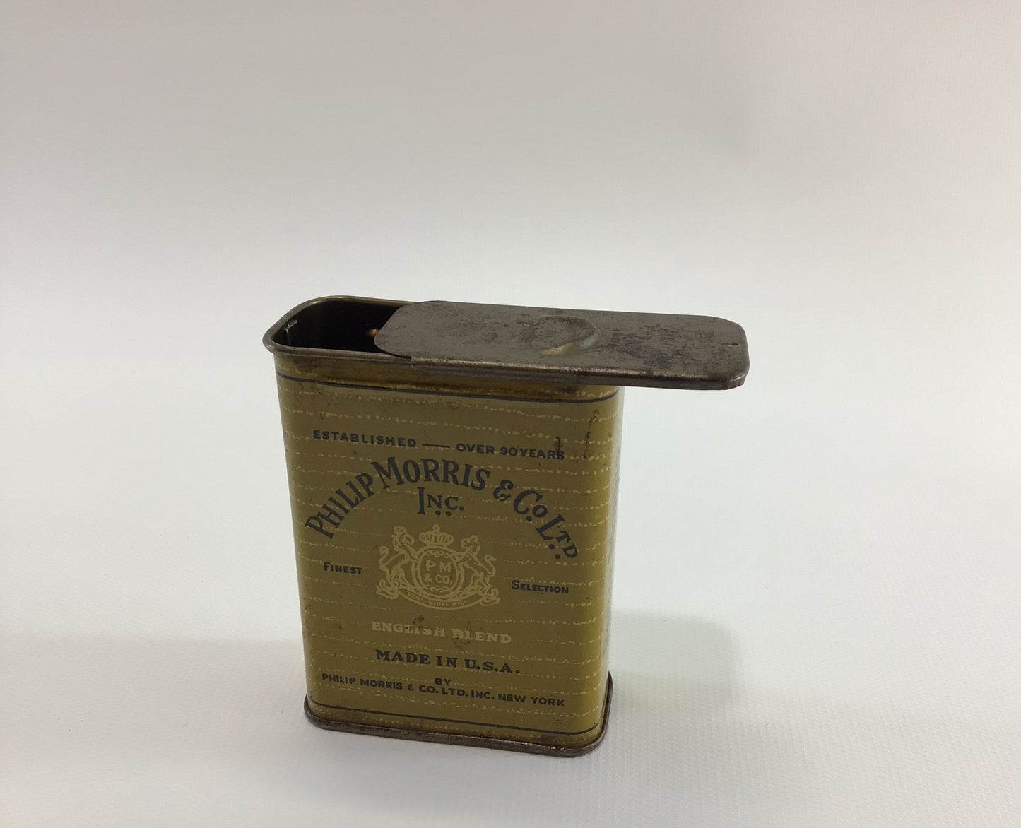 Phillip Morris King Size Cigarette Box Tin Collectible Tobacciana Ephemera