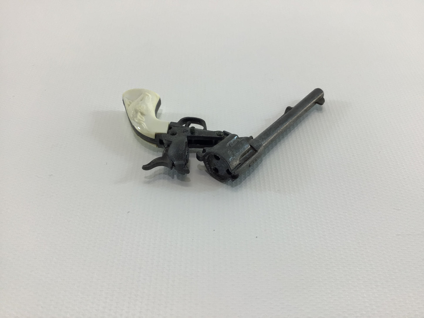 Longhorn Steer Handle Vintage Single Shot Action Toy Miniature Colt Revolver Cap Gun