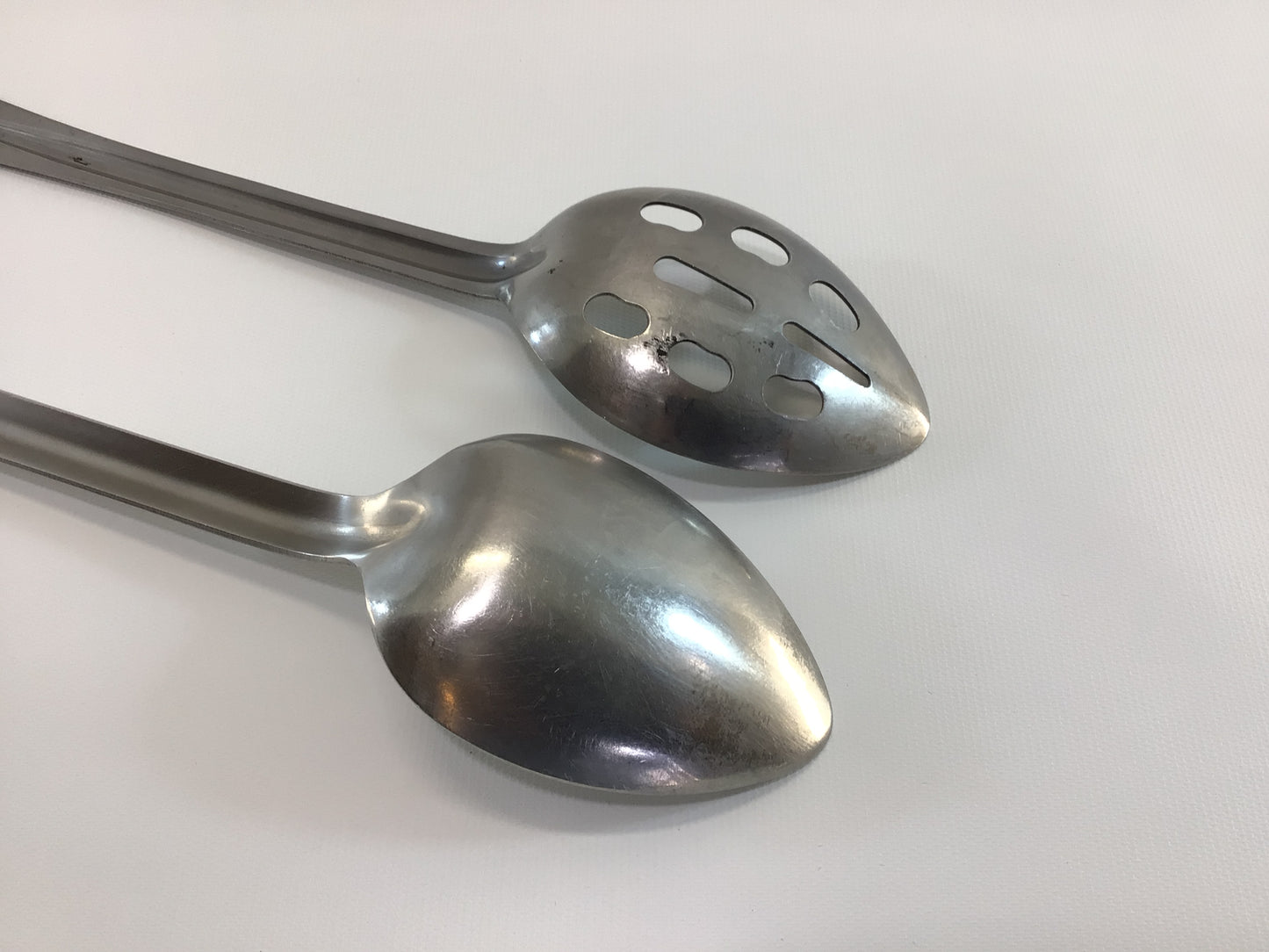 Long Handle Slotted and Serving Spoon Commercial Restaurant Quality Stainless Steel Vollrath & TS Slimstreak