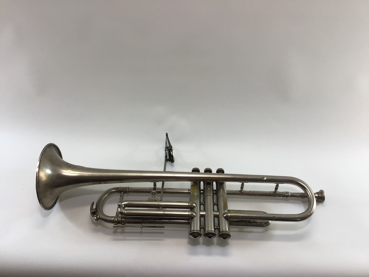 Sterling Plated Collegiate Model Trumpet and Case Vintage Tonk Chicago Brass Horn Instrument