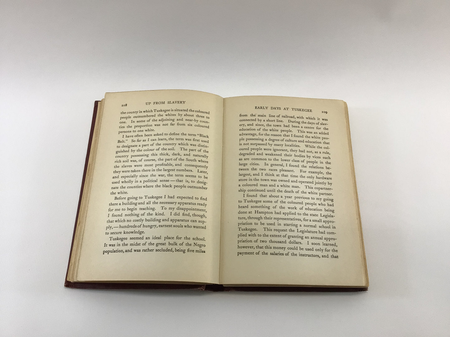 Antique Autobiography Hardcover Book Up From Slavery Copyright 1901 Booker T Washington