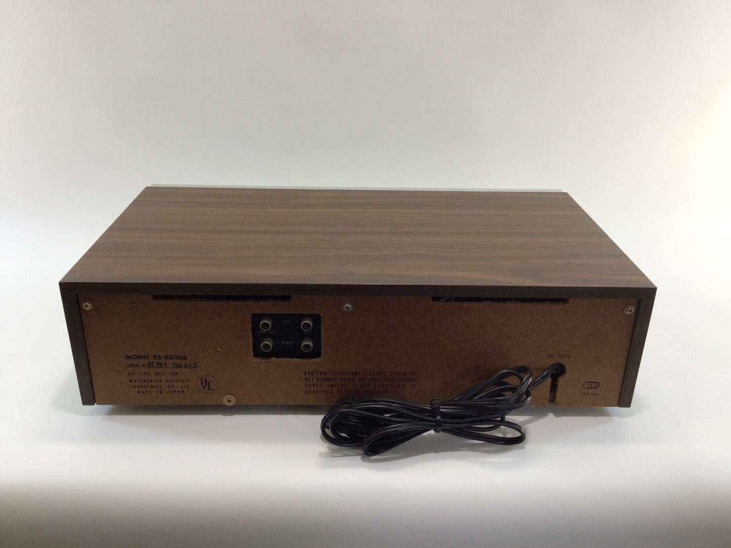 Panasonic 8 Track Stereo Cartridge Tape Deck Model RS-803US Vintage 1970s Electronics Component