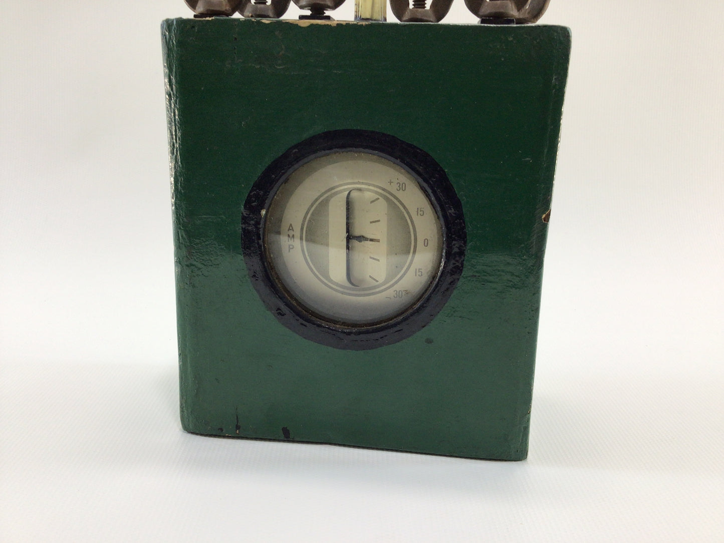 Volt / Amperage Tester Vintage Handmade Steampunk Electrical Gadget - Untested