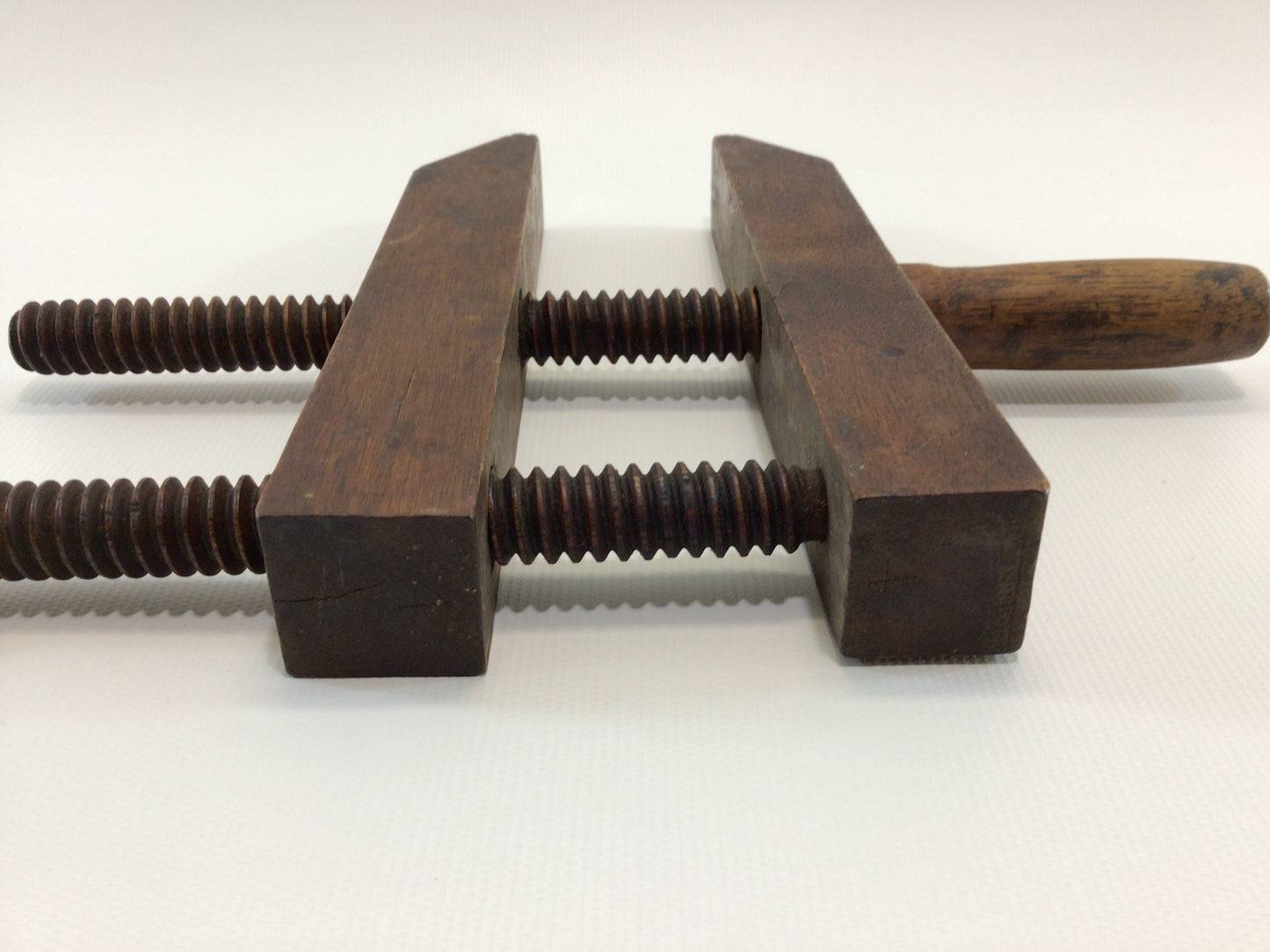 Antique Hardwood 12" Wood Clamp Rustic Primitive Carpenter's Hand Tool