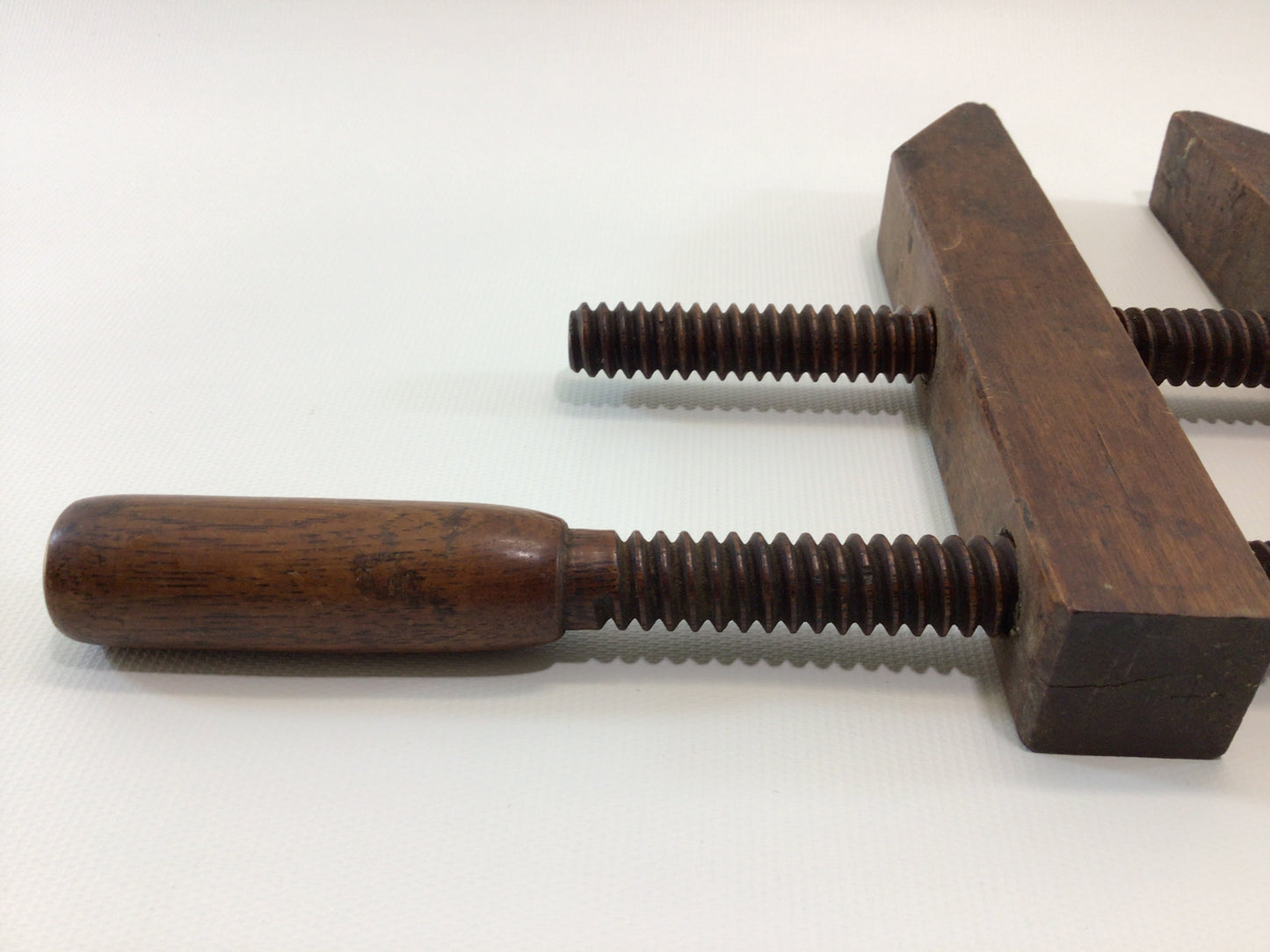 Antique Hardwood 12" Wood Clamp Rustic Primitive Carpenter's Hand Tool
