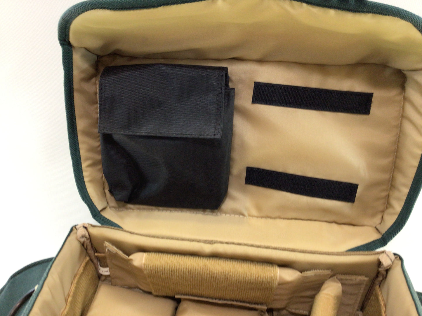 Vintage Canon Green Canvas Carry Case Camera Bag Quality Made Versatile Changeable Pockets