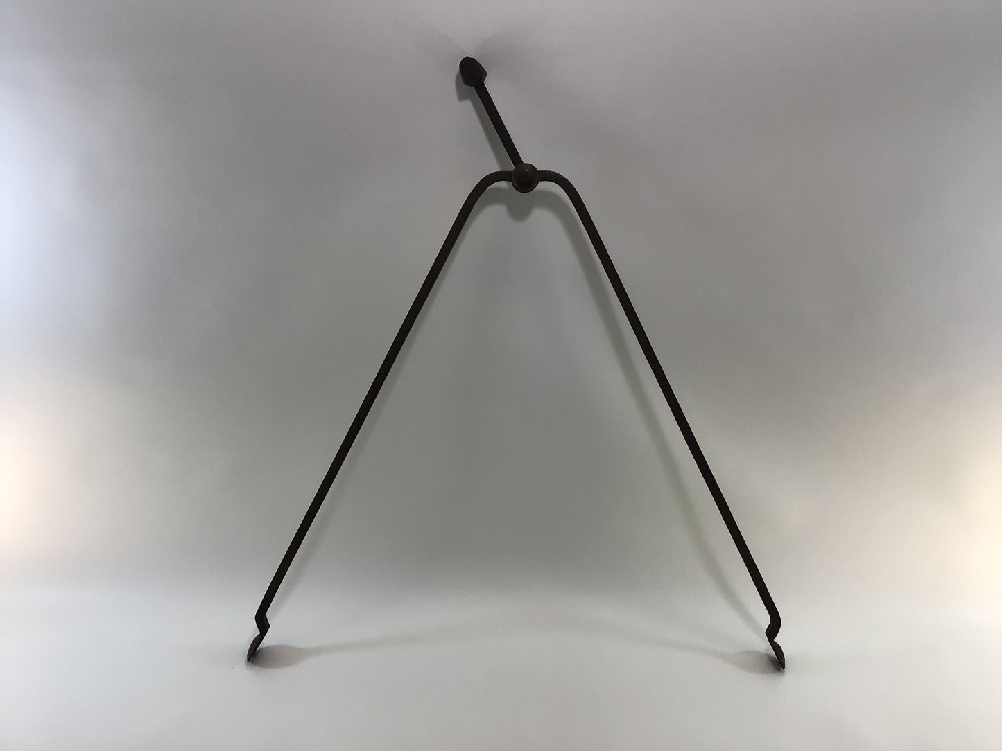 Hearth Ware 27" Hinged Fireplace Tongs Quality Made Antique Wrought Iron Rustic Primitive Hand Tool