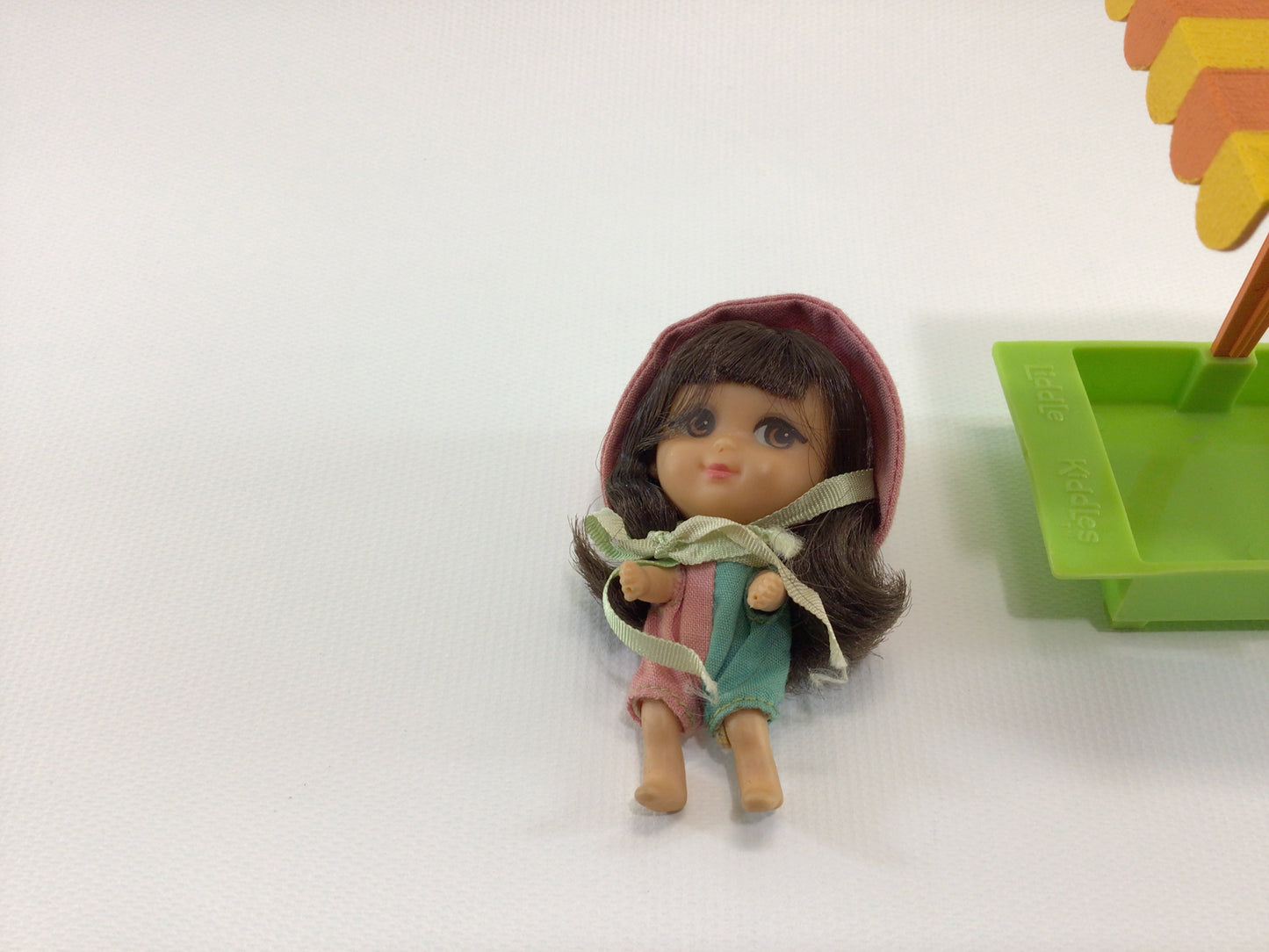 Liddle Kiddles 1966 Millie Middle Sandbox Girl Vintage Mattel Soft Rubber Miniature Toy Doll