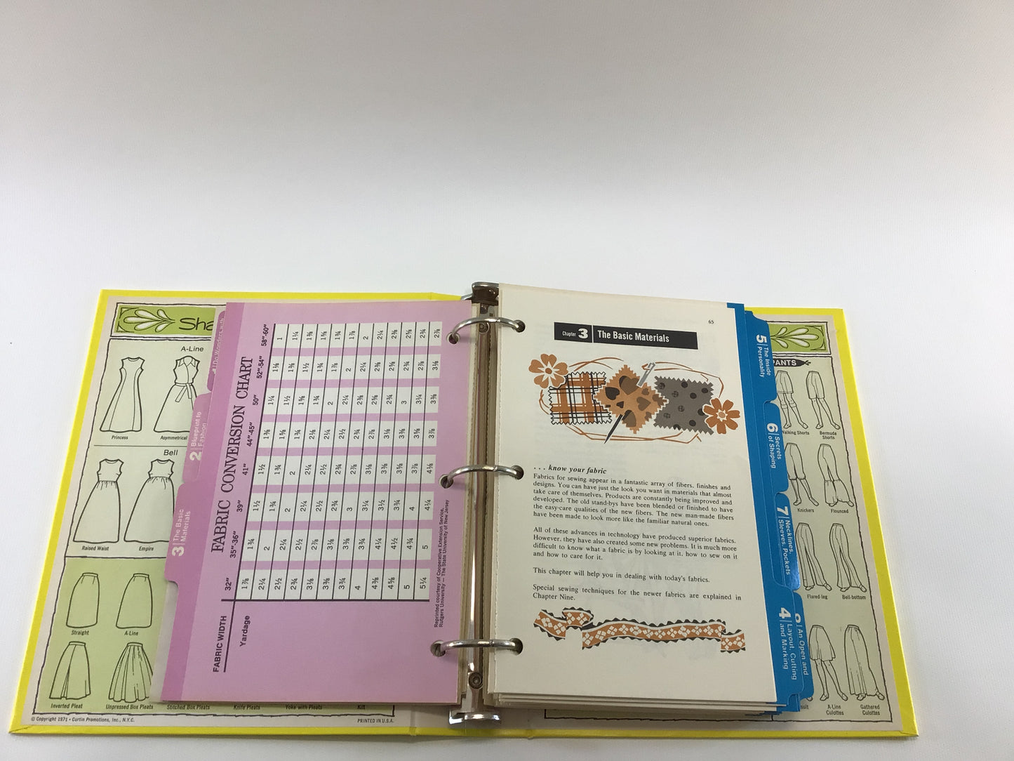 Vintage Sewing Book The Complete Family Sewing Book Copyright 1972 Hardcover Ring Binder