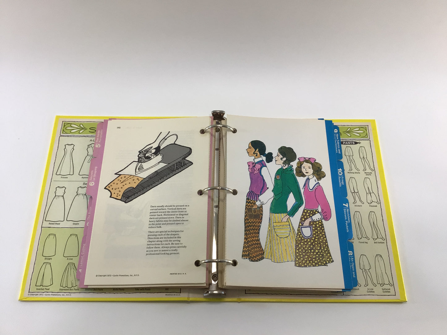 Vintage Sewing Book The Complete Family Sewing Book Copyright 1972 Hardcover Ring Binder